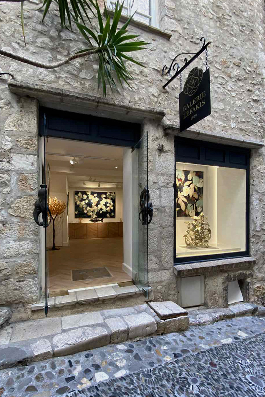 The Galerie Lefakis is hosted in a medieval building in saint Paul de Vence, S. France
