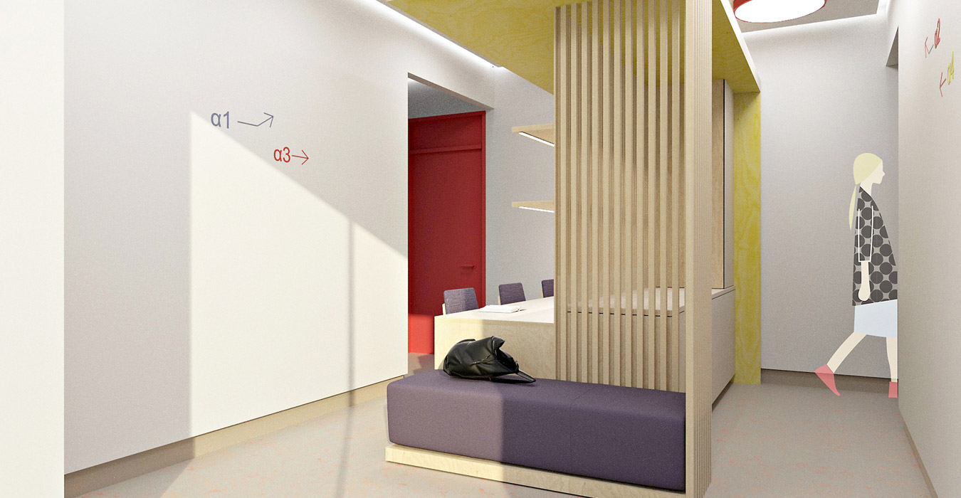 Communal space interior design of a tutorial institute in Nicosia -Cyprus.